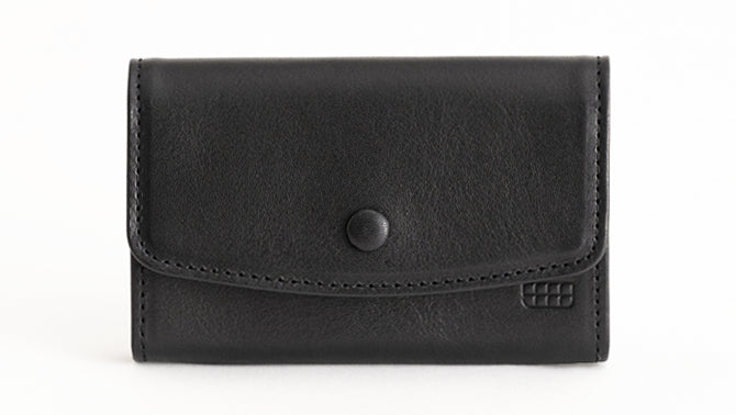 IKUTA KABAN CURUMI CARD CASE(クルミカードケース) OLD BLACK