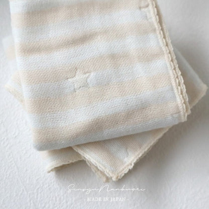 Senshu Nanbuori [éclat bébé] 4-ply gauze mini handkerchief