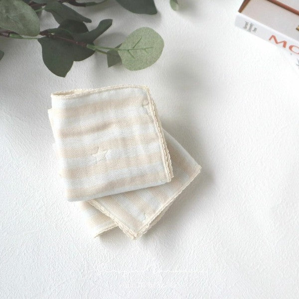 Senshu Nanbuori [éclat bébé] 4-ply gauze mini handkerchief