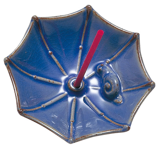 Gyokushudo Incense Stand, Umbrella (Blue)