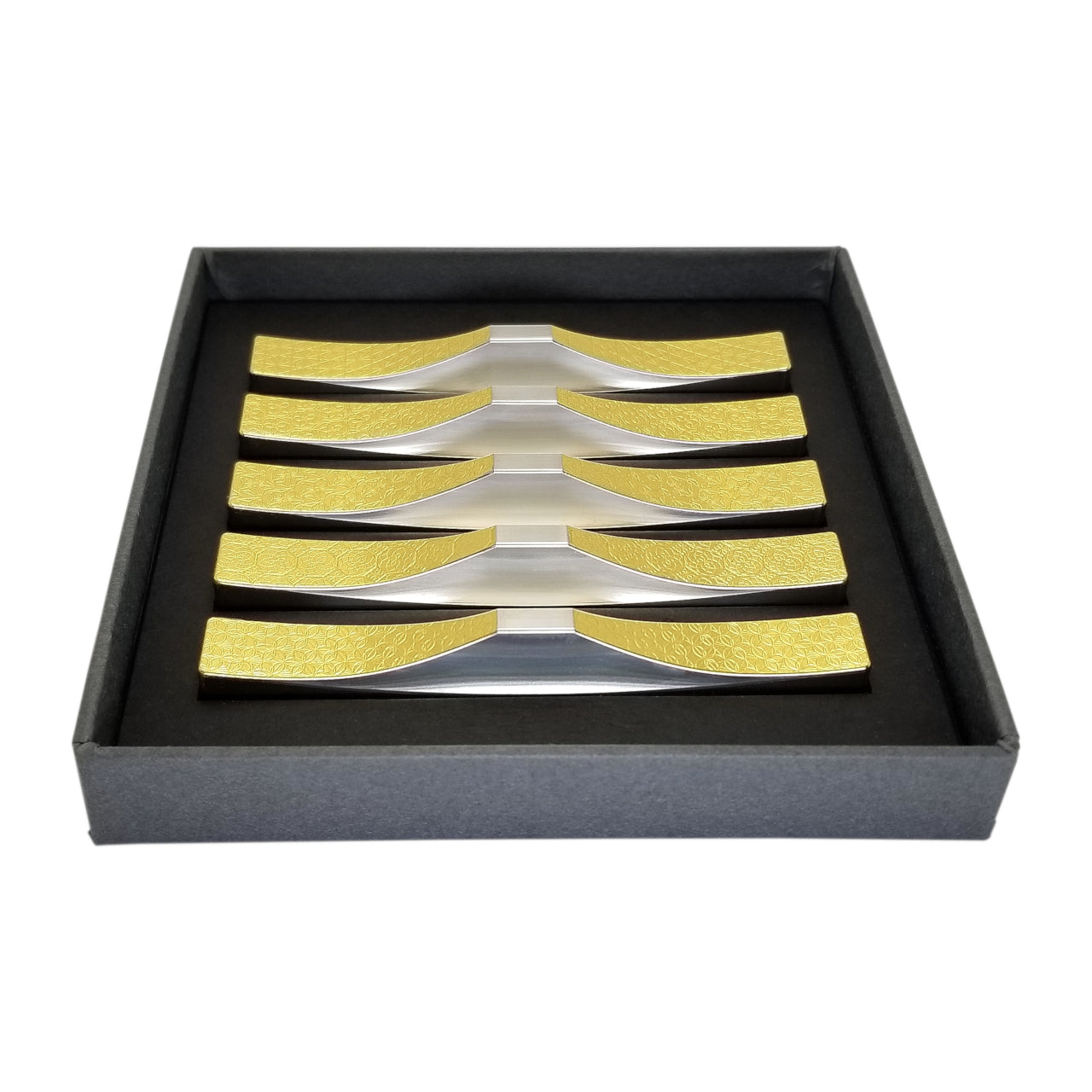 ITADAKI Mt. Fuji Cutlery Rest, Set of 5 / Stainless Steel (Gold Leaf)