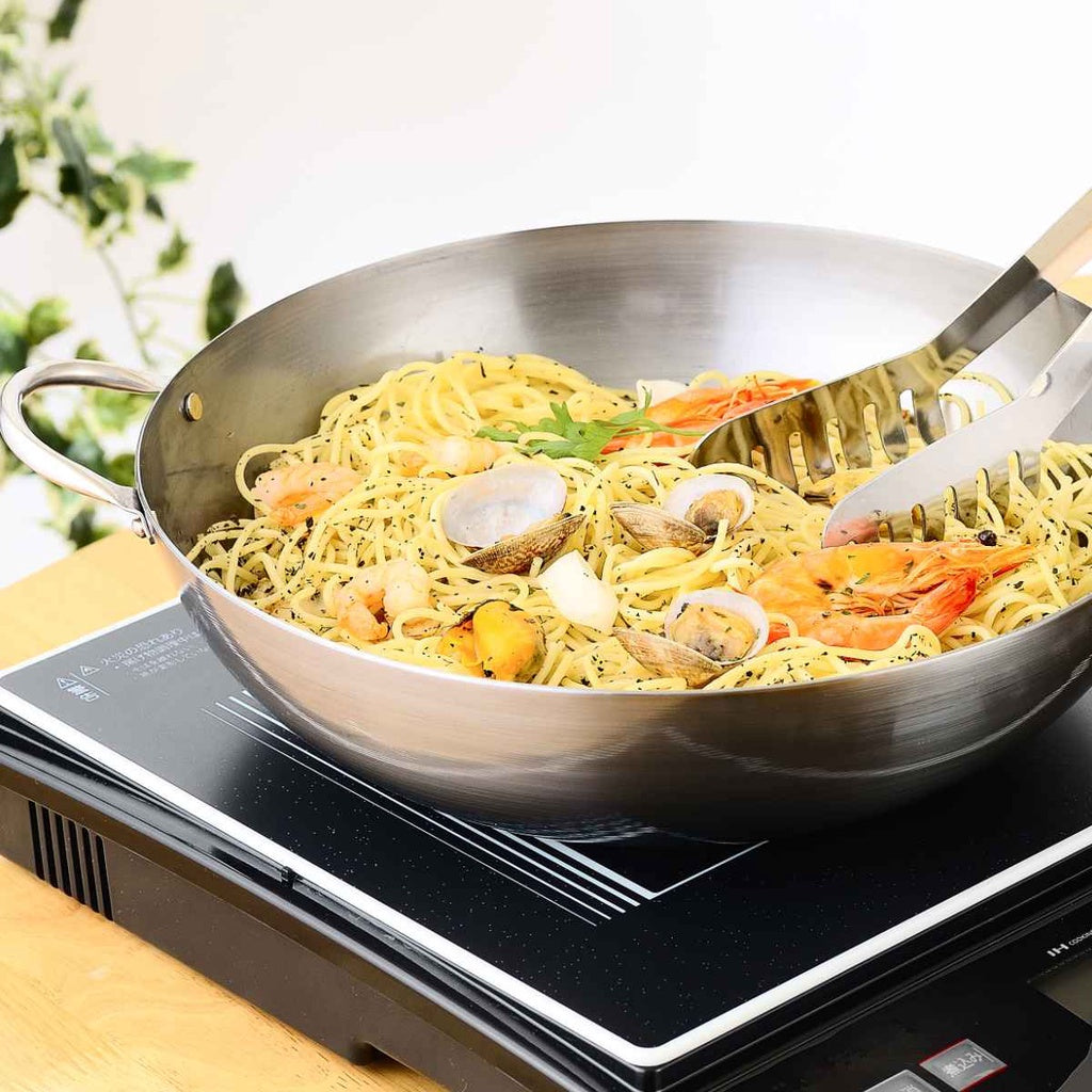 藤田金属 FUJITA KINZOKU BAUM Iron Stir-Frying Pot Wok 28cm / Collaboration of Japan x Germany [Direct from Japan]