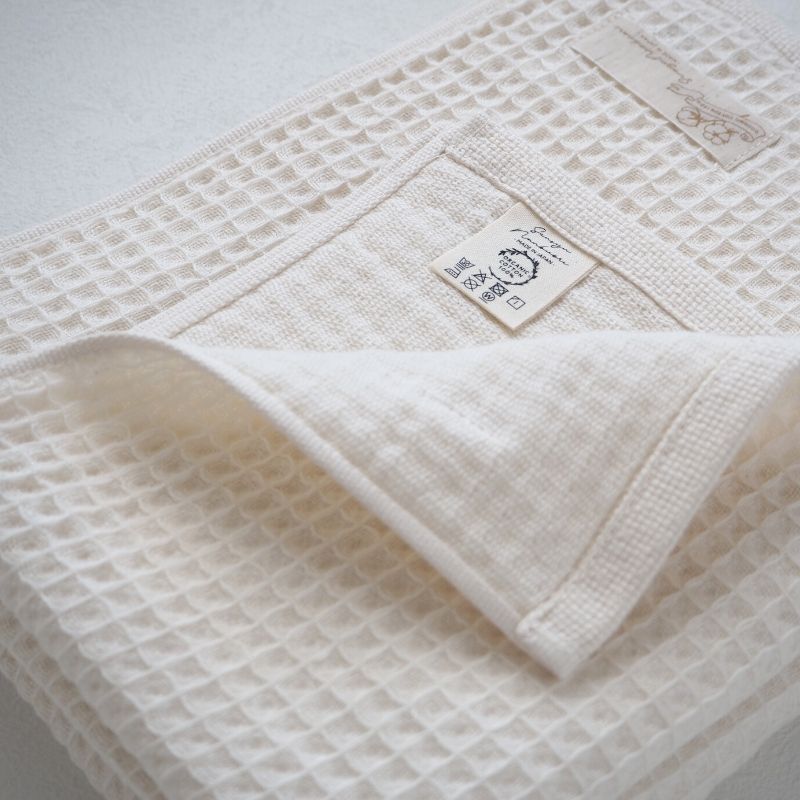 Sensyu Nanbuori Full Organic Soft Waffle Bath Towel